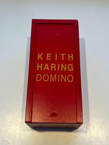 Keith Haring - Bordspel - Keith Haring Domino Spel - Hout, Antiek en Kunst