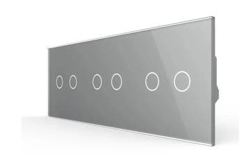 Livolo | Grijs | 2+2+2 | Touch Dimmer | Smart Schakelaar |, Ophalen of Verzenden, Nieuw, Schakelaar