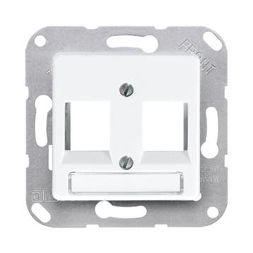 Jung 50x50mm Inzetplaat Schakelmateriaal - 169-2NWEWW, Doe-het-zelf en Verbouw, Elektra en Kabels, Verzenden, Nieuw, Overige typen