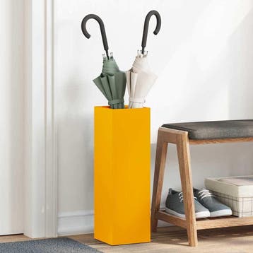 vidaXL Regen paraplu standaard Mosterdgeel 15,5 x 15,5 x 49, Verzenden, Nieuw