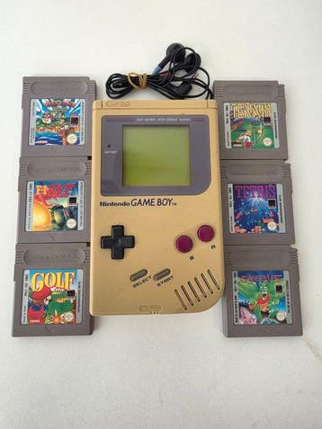 Nintendo - Gameboy Classic - with 6 Games & Headset -, Nieuw