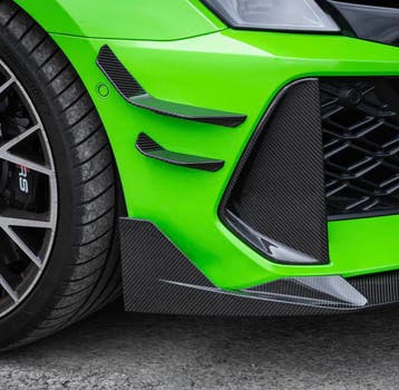 Dit betreft een set Audi RS3 8Y Facelift carbon voorbumper, Verzenden