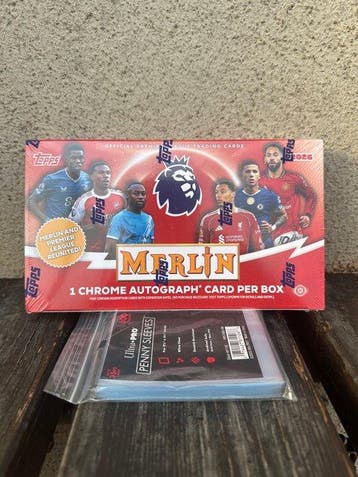 Topps Merlin Premier League Hobby Box 2025-26 - 1 Sealed box, Nieuw