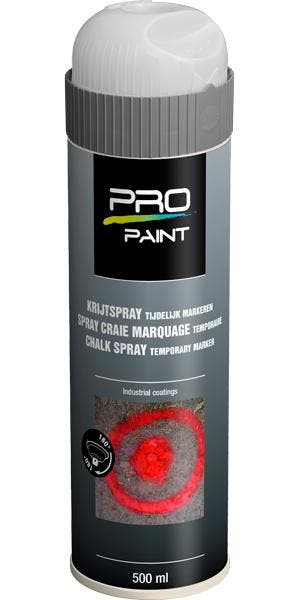 Pro paint krijtspray tijdelijke markering 1 stuk, 500 ml,, Verzenden, Nieuw