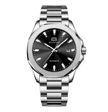 BUGOLINI ARCANE – Saffierkristal – Automatisch Seiko Epson, Staal, Staal, Polshorloge, Nieuw