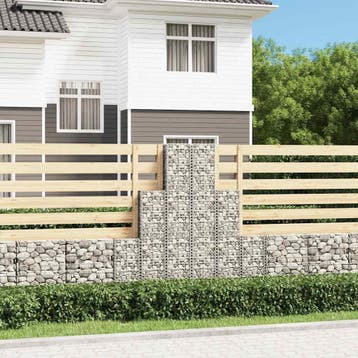 vidaXL 6-delige Schanskorfset gegalvaniseerd draad, Tuin en Terras, Schuttingen, Verzenden, Nieuw, IJzer, Minder dan 1 meter