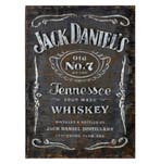 Jack Daniels Label Metalen Wand Decoratie, Ophalen, Gebruikt