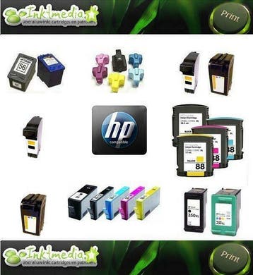 INKTMEDIA DE GOEDKOOPSTE inktcartridges voor HP printers, Ophalen of Verzenden, Nieuw, Fotoprinter, Draadloos