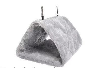 Warm Vogelhangbed voor Kooi – Pluche Hangmat Hut