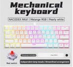 Mechanisch Gaming Toetsenbord 61 Toetsen RGB Hot Swap, Computers en Software, Verzenden, Nieuw