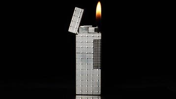 Dunill - Tartan Pattern Rollagas Lighter - Zonder, Nieuw
