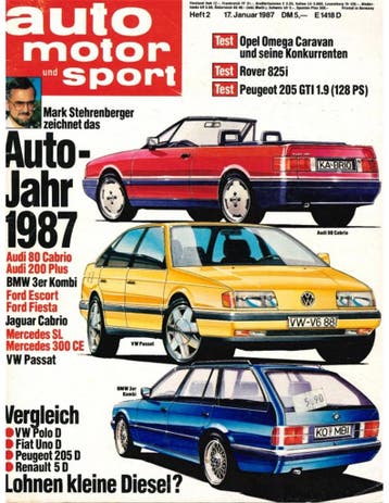 1987 AUTO MOTOR UND SPORT 02 DUITS, Nieuw, Author