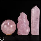 Zachte rozenkwarts-set – harmonische combinatie van toren,