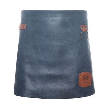 GGM Gastro | (6 Stuks) KARLOWSKY | Schort met Leren |, Verzenden, Nieuw, Blauw, Schort