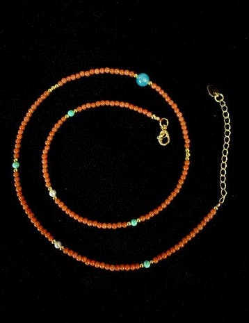 Ketting - Zilver, Nefrietjade - China (Zonder minimumprijs)