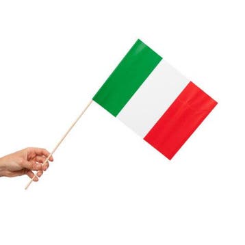 Zwaaivlaggetjes Italië 20x30cm (10st), Ophalen of Verzenden, Nieuw