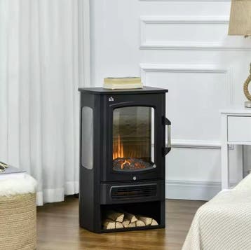 Vrijstaande elektrische haard met LED en 2 warmtestanden, Verzenden, Nieuw