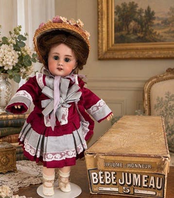 Jumeau - Pop Demoiselle jumeau tête et corps - 1850-1900 -
