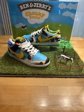 Nike SB - Dunk Low SB - Sneakers - Maat: EU 42 - Vintage -, Nieuw