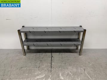 RVS Dubbele Etagere Brug 140 cm Horeca, Ophalen of Verzenden, Nieuw zonder verpakking