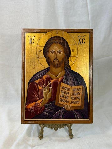 Icoon - Christus Pantokrator - Hout - Jezus Christus