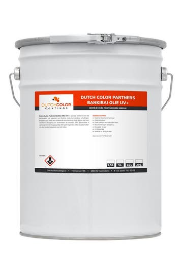 DCC Bankirai Olie UV+ Grijs 10L, Nieuw, Verf, Grijs, Verzenden