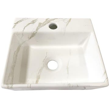 Wiesbaden Leto - Fontein - 33.5x29x11.5cm - Keramiek Carrara, Ophalen of Verzenden, Nieuw