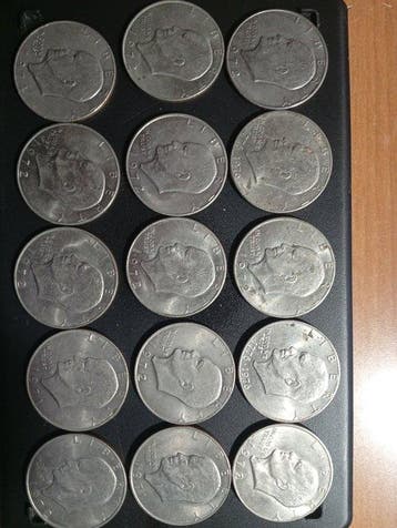 Verenigde Staten. 15 x 1 Dollaro Eisenhower (Zonder