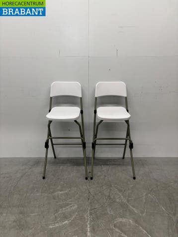 Bolero opklapbare kunststof barkruk set van 2 stuks Horeca, Ophalen of Verzenden, Nieuw in verpakking