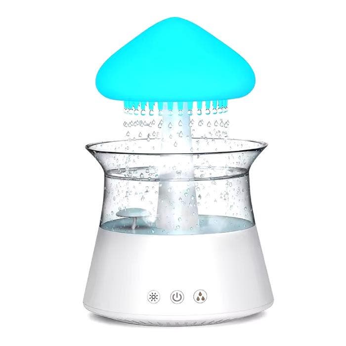 Regenwolk Luchtbevochtiger - Aroma Diffuser Nachtlampje -, Tuin en Terras, Tuinwanddecoratie, Nieuw, Verzenden