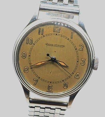 Jaeger-LeCoultre - Stahlarmbanduhr Militär - Flexband Stahl, Sieraden, Tassen en Uiterlijk, Horloges | Heren, Nieuw