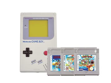 Gameboy Classic Original Grey Super Mario Land Starter Pack, Spelcomputers en Games, Spelcomputers | Nintendo Game Boy, Ophalen of Verzenden