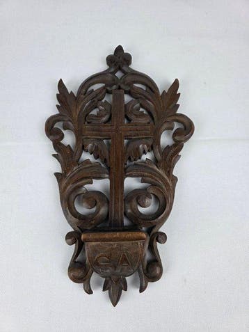 Wijwatervat - 1850-1900 - Wandmontage - 33 cm