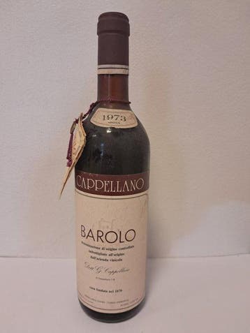 1973 Cappellano - Barolo - 1 Fles (0,75 liter), Nieuw