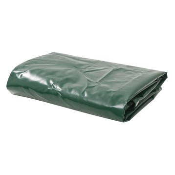 vidaXL Dekzeil 650 g/m² 4x7 m groen, Verzenden, Nieuw