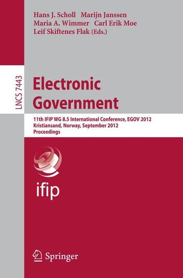 9783642334887 Electronic Government Hans Jochen Scholl, Boeken, Verzenden, Nieuw, Hans Jochen Scholl