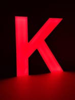Lamp - Metaal - Letter K, Antiek en Kunst