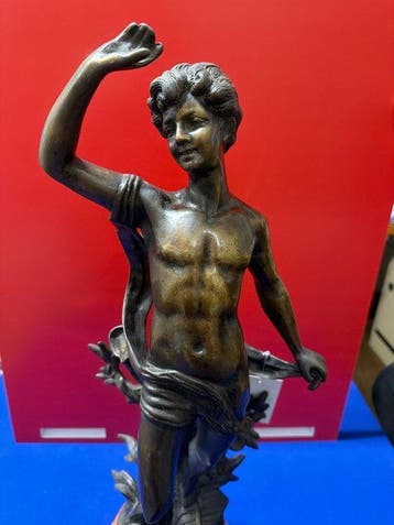 Beeld, Apollo - 62 cm - Messing, Brons