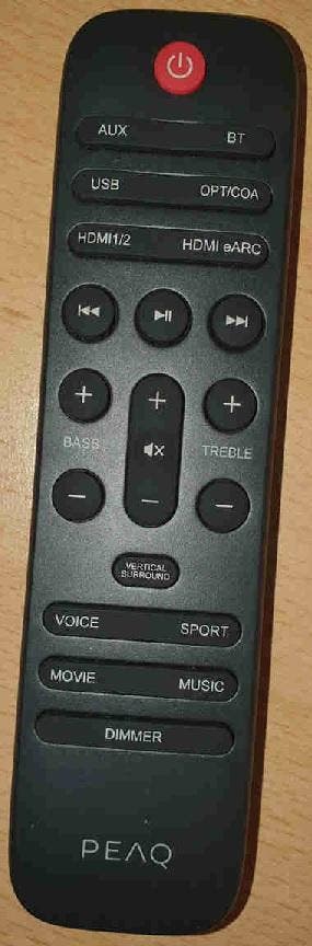 Afstandsbediening Peaq psb400 soundbar, Audio, Tv en Foto, Afstandsbedieningen, Origineel, Nieuw, Ophalen of Verzenden
