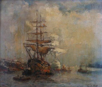 Evert Moll (1878-1955) - Havengezicht