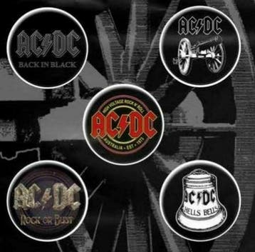 AC/DC button For Those About To Rock 5-pack officiële merch, Ophalen of Verzenden, Nieuw, Gebruiksvoorwerp