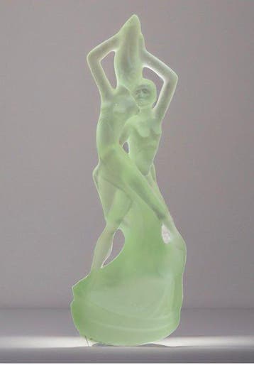 Beeld, Lovers - 18 cm - Zeldzame Art Deco-sculptuur uit de