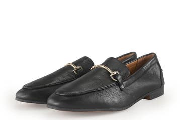 Manfield Loafers in maat 39 Zwart, Verzenden, Zwart, Overige typen, Zo goed als nieuw
