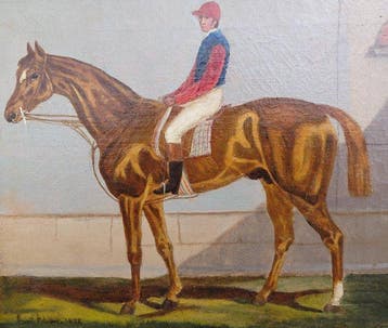 Emil Franz Adam (1843-1924), Naar - Horseracing, Antiek en Kunst