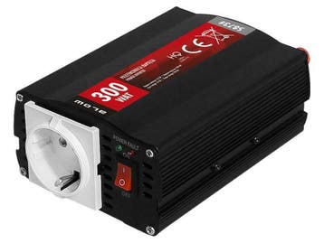 Omvormer Auto - 12 Volt naar 230 Volt - 300 Watt - Zwart, Ophalen of Verzenden, Nieuw