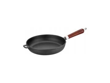 Veiling - Gietijzeren Koekenpan 24cm Houten Handvat, Nieuw
