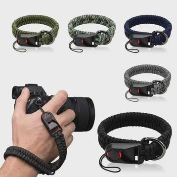 Paracord Polsband Camera met Quick Release Gesp - Universeel, Verzenden, Nieuw