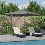 vidaXL Parasol Antraciet 352 x 251 x 265 cm Polyester en, Verzenden, Nieuw, 2 tot 3 meter