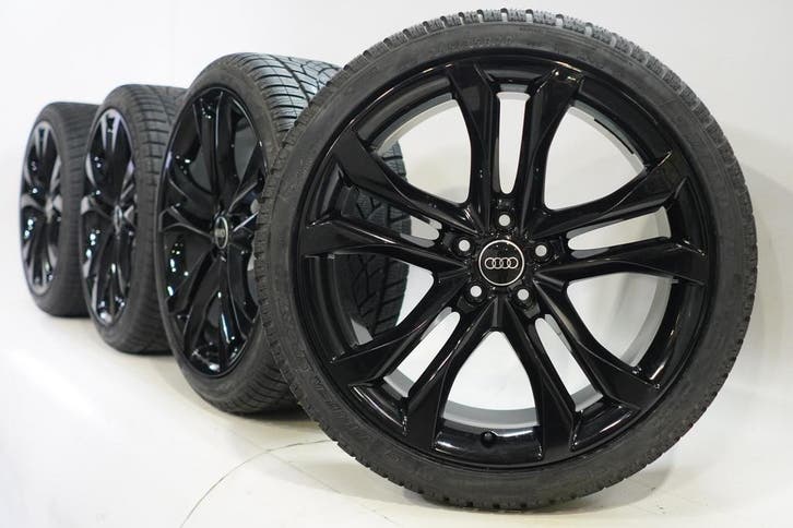 Audi A8 D3 4E 20 inch velgen Dunlop Winterbanden Origineel, Auto-onderdelen, Banden en Velgen, Velg(en), Gebruikt, 20 inch, Winterbanden