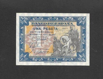 Spanje. - 1 Peseta 1940 - Pick 121 (Zonder minimumprijs)